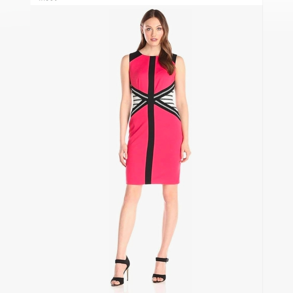 Sleeveless Sheath Dress - Sz 16